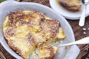 Le pain perdu à la crème fraîche 