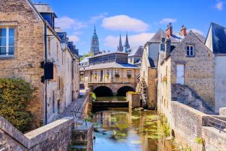 Bayeux town view in Normandy